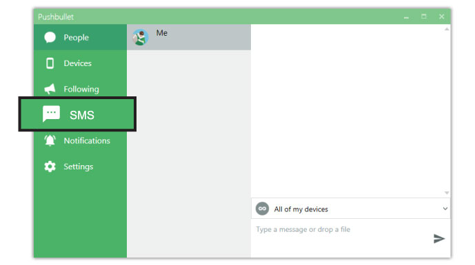 sending an sms message from computer